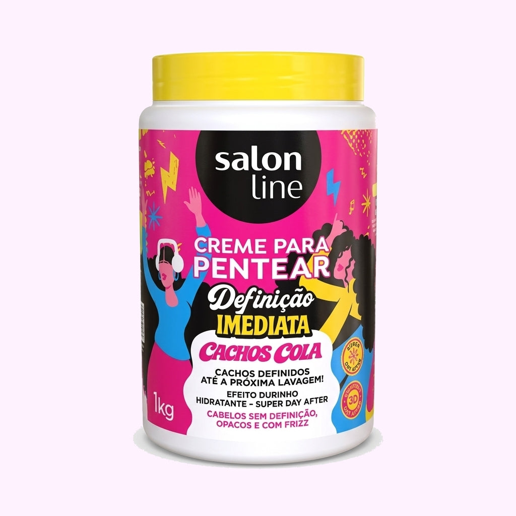 Creme para Pentear Salon Line Cachos Cola Definição Imediata